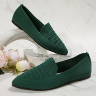 Damen Slipper mit atmungsaktivem Strickmaterial WW