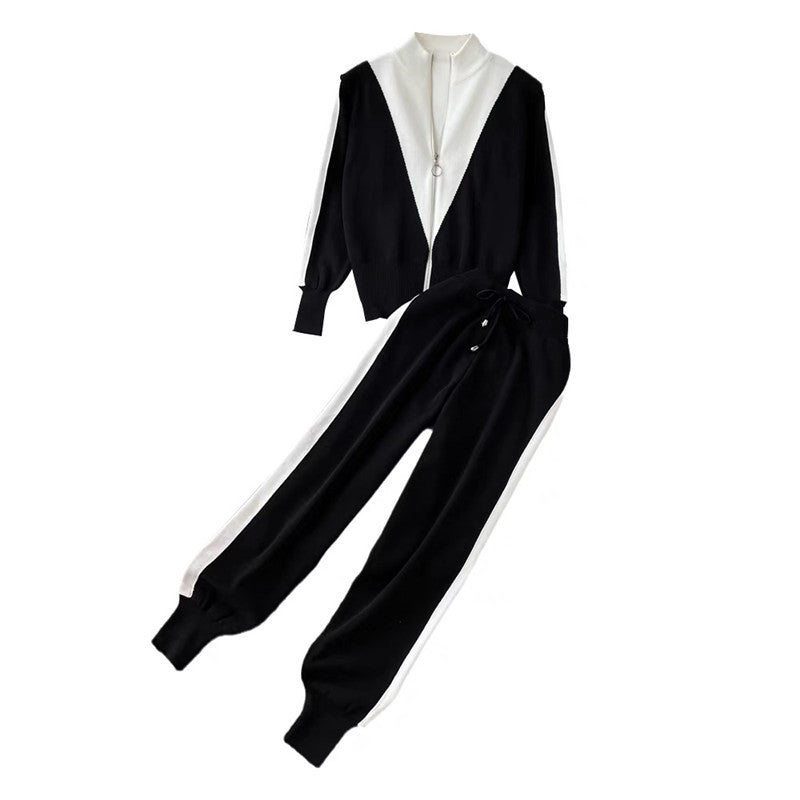 Damen sportliches High-Quality Lounge-Set mit Reißverschluss WW