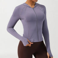 Damen Sportjacke mit praktischen Daumenlöchern und athletischem Schnitt WW