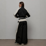 Damen sportliche Funktionsjacke mit hohem Kragen und lockerer Passform WW