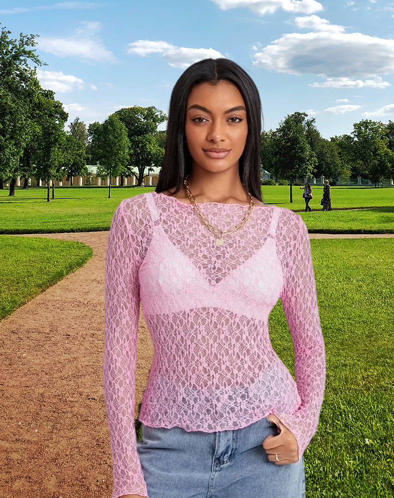 Damen Spitzenoberteil mit eleganter Passform und raffinierten Details WW