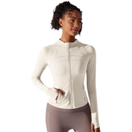 Damen Sportjacke mit figurschmeichelndem Schnitt und praktischem Reißverschluss WW