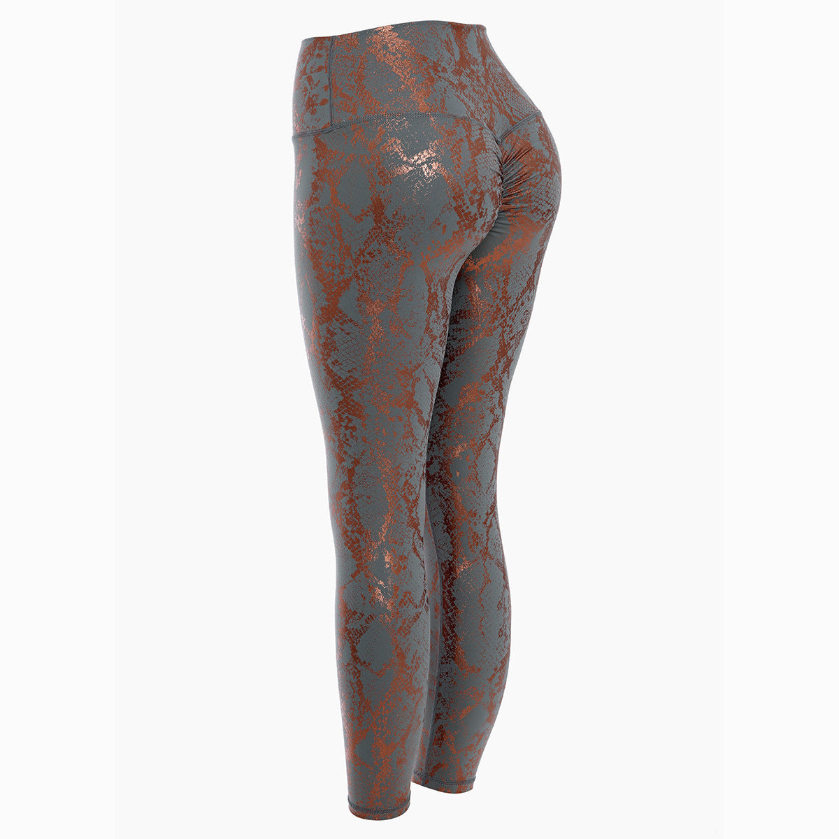 Damen Sportleggings im Schlangenprint mit hohem Bund WW