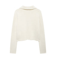 Damen Strickjacke mit doppelter Knopfreihe und praktischen Taschen WW