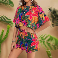 Damen Sommerliches Kurzarm-Set WW