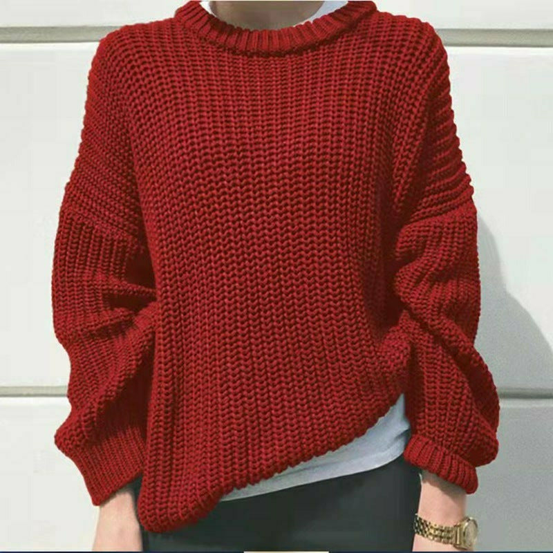 WW | Lässiger Fester Strickpullover