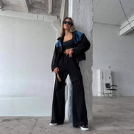 Damen Sportive Loungewear-Kombination mit funktionalen Details WW