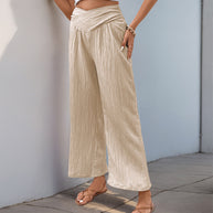 Damen Plissee-Hose mit hohem Bund und elegantem Schnitt WW