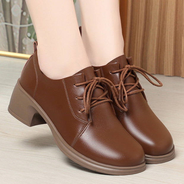 Damen Schnürschuhe mit elegantem Blockabsatz und ergonomischer Polsterung WW