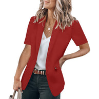 Damen Kurzblazer mit modernen Details und figurbetontem Schnitt WW