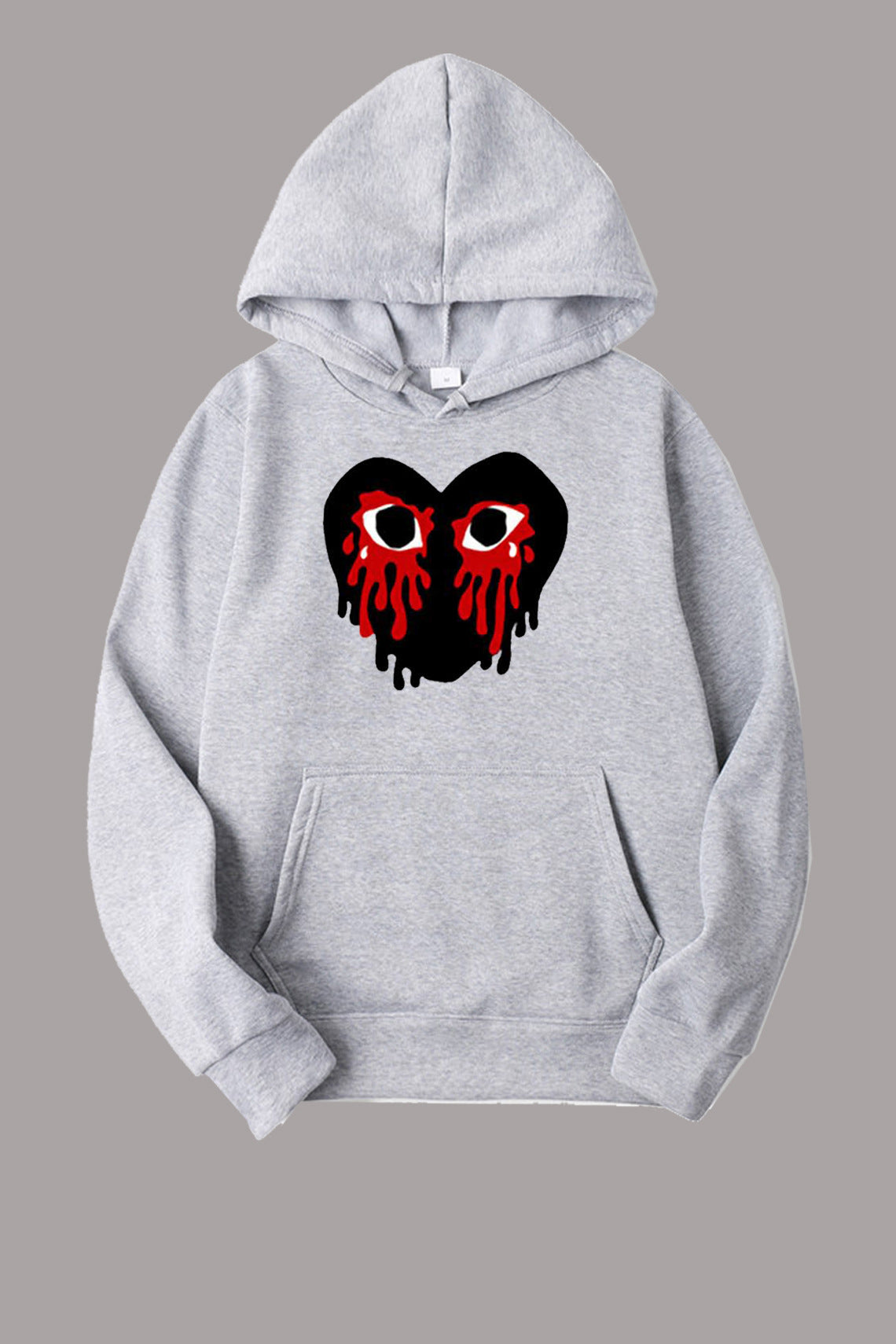 Damen Sportlicher Kapuzenpullover mit kreativem Herzmotiv WW