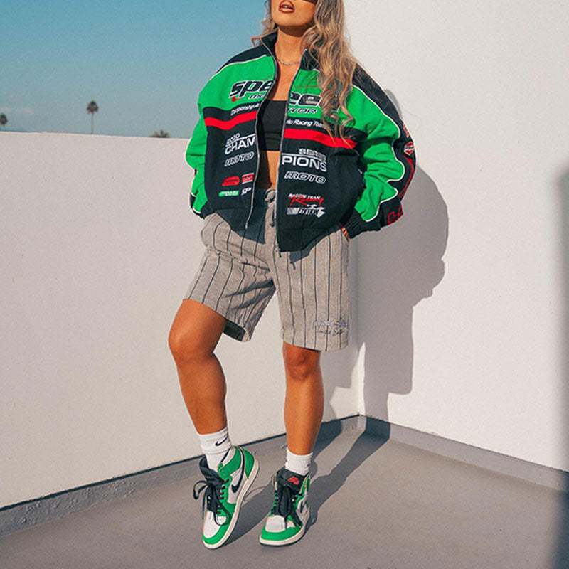 Damen sportliche Oversize-Jacke WW