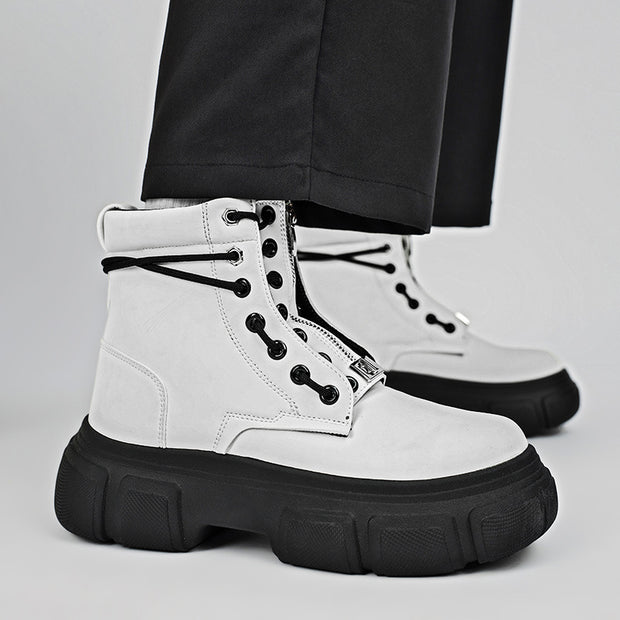 Damen robuste Combat Boots mit rutschfester Sohle und innovativem Schnürsystem WW