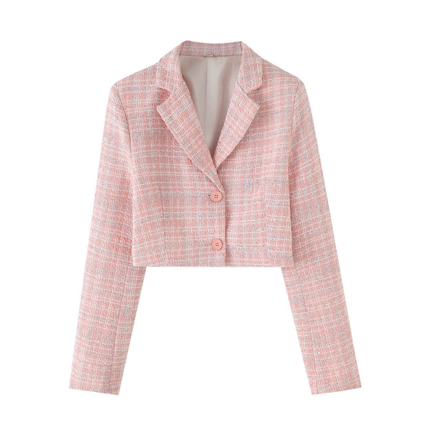 WW | Langarmanzug-Oberteil & kurzer Rock-Set