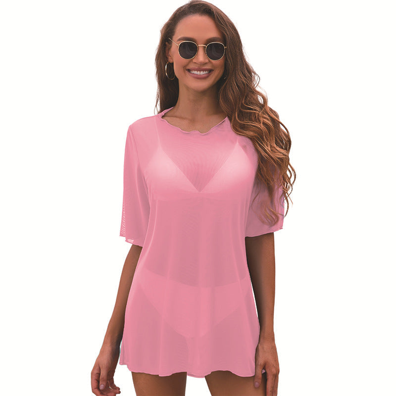 Damen Strandcoverup mit lässigem Schnitt W&W Mode