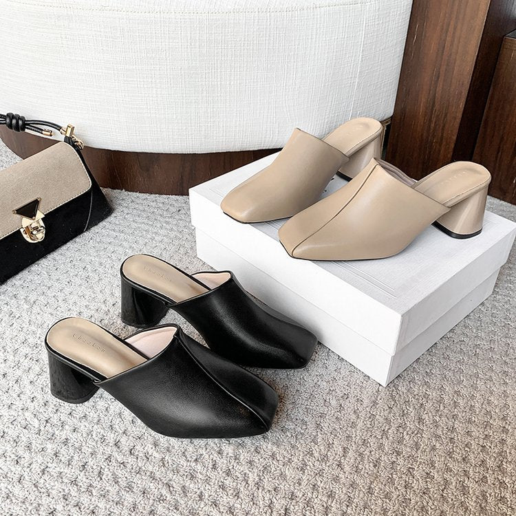 Damen Elegante Mules mit modernem Design und komfortabler Absatzhöhe W&W Mode