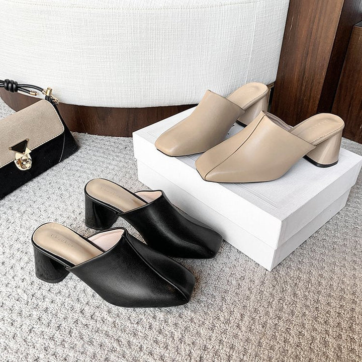 Damen Elegante Mules mit modernem Design und komfortabler Absatzhöhe W&W Mode