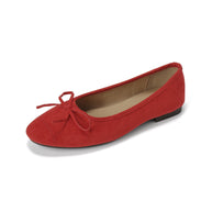 Damen Ballerinas mit verspielt eleganter Schleifenverzierung WW