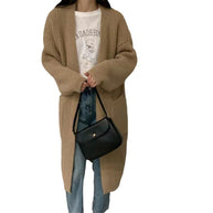 Damen Strickcardigan mit lockerer Silhouette und tiefen Taschen WW