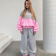 Damen sportliches Sweatshirt- und Hose-Set WW
