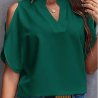 Damen Cold Shoulder Bluse WW