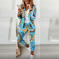 WW | Zweiteiliges Blazer- und Passendes Slim Fit Hosen Set