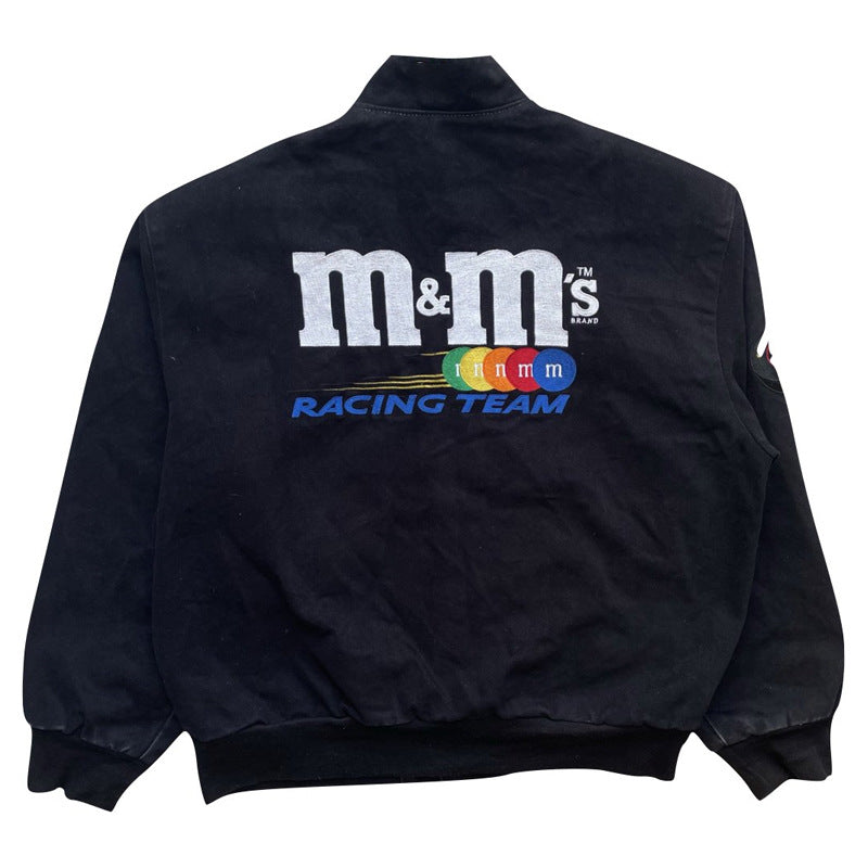 Damen Sportliche Collegejacke mit bunten Applikationen WW