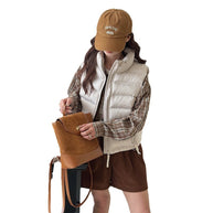 Damen Sportliche Steppweste mit hohem Kragen WW