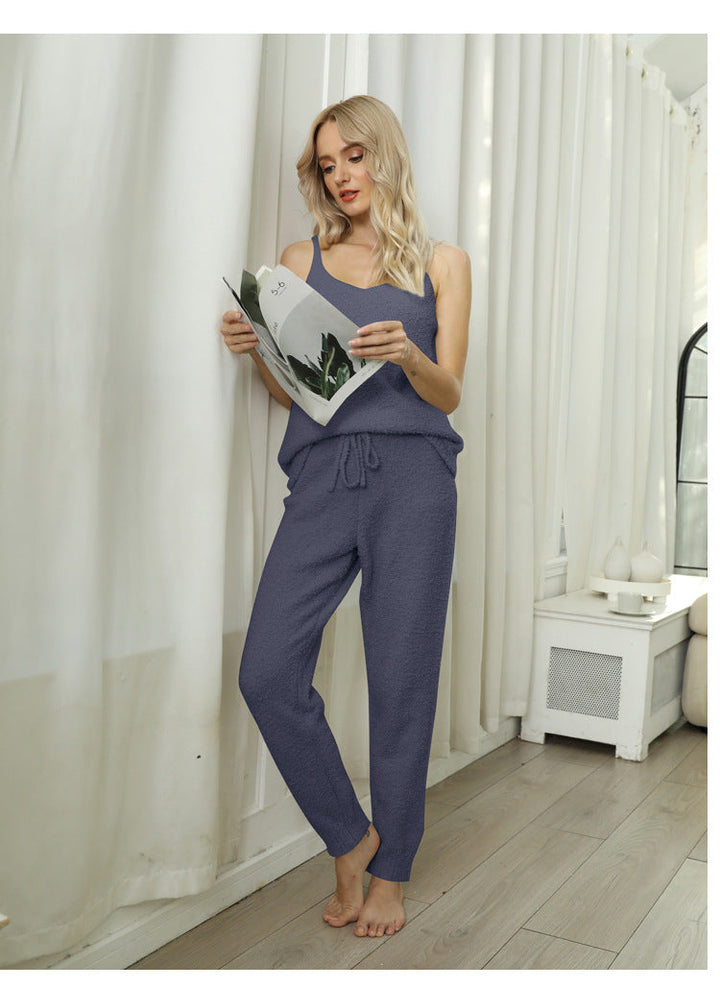 W&W Mode | Fleece Strick-Top Pyjama-Set