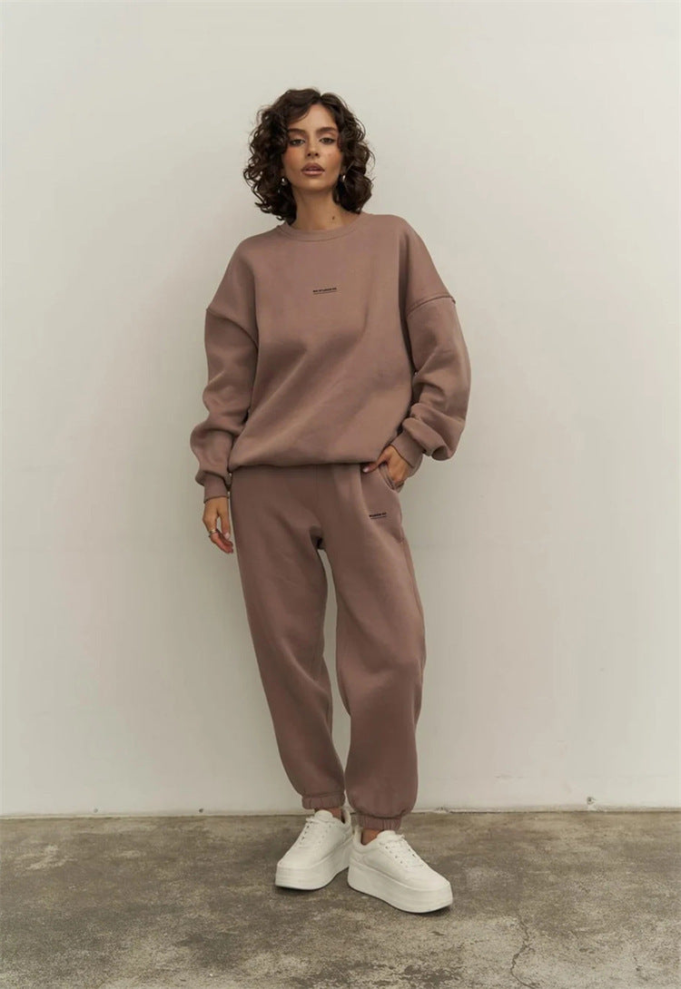 Damen sportliches Sweatset mit lockerem Schnitt WW