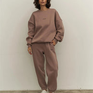 Damen sportliches Sweatset mit lockerem Schnitt WW