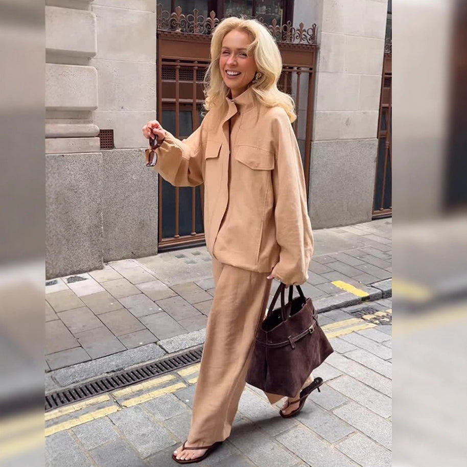 Damen Sportliche Oversized-Jacke WW