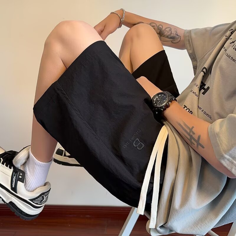 Herren Bequeme Leinen-Shorts mit verstellbarem Kordelzug und seitlichen Taschen W&W Mode