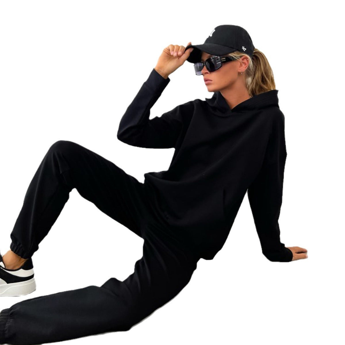 Damen Sportliches Sweatshirt- und Jogginghose-Set WW