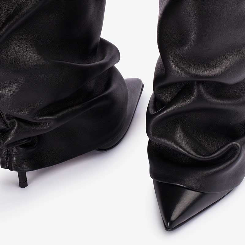 Damen Slouchy Hochhackige Stiletto Stiefel WW