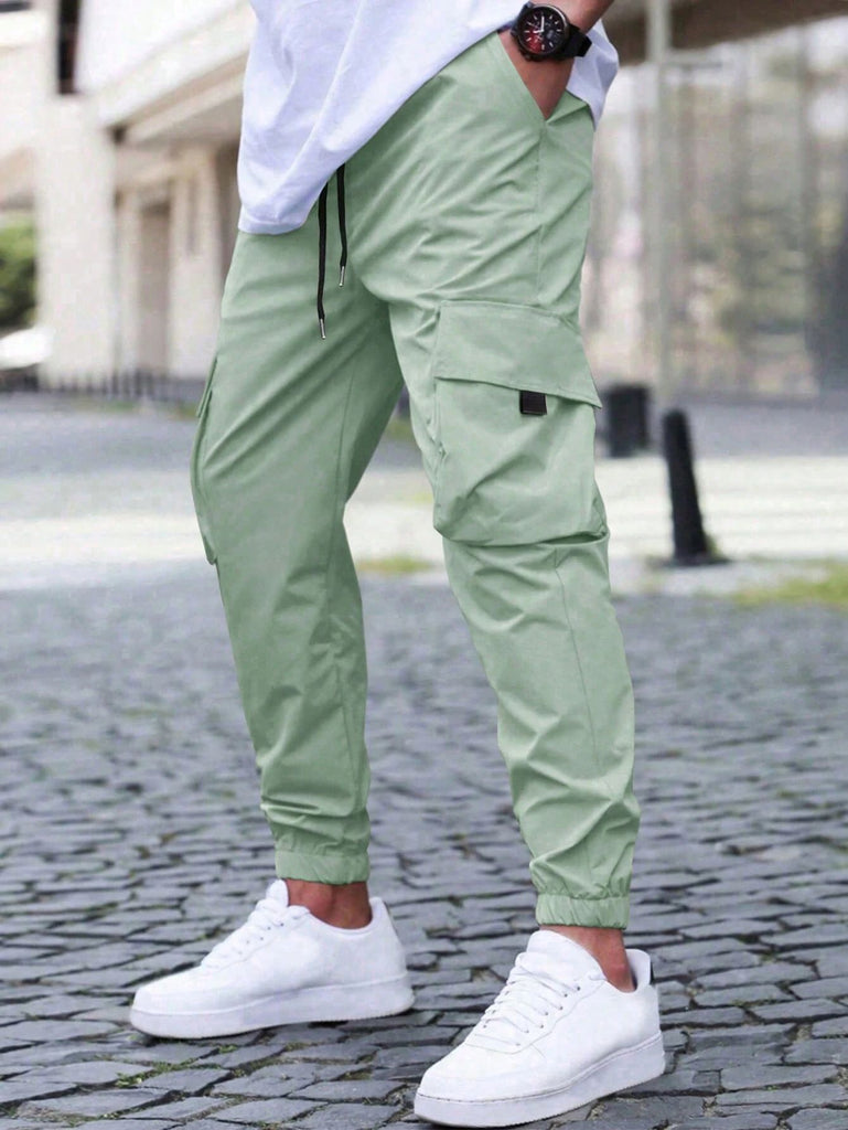Herren Cargo-Hose mit praktischen Reißverschlusstaschen und elastischem Bund WW
