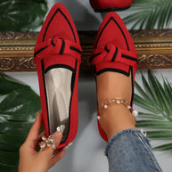 Damen Slip-On Mokassins mit elegantem Knoten-Detail WW