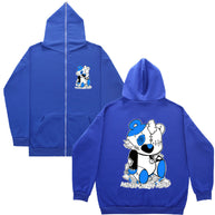 Damen bequemer Kapuzenpullover mit auffälligem Grafikdruck WW