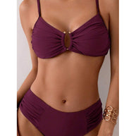 Damen Bikini-Set mit Raffungen und elegantem Ausschnitt WW