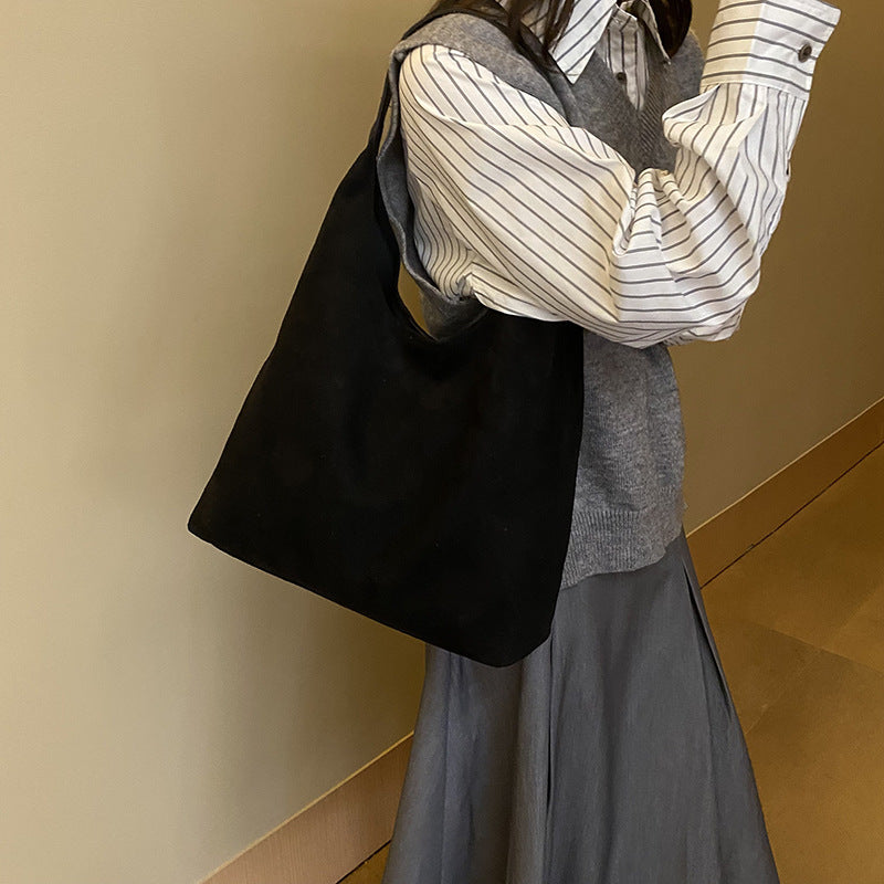 Damen Soft Suede Hobo Tasche WW