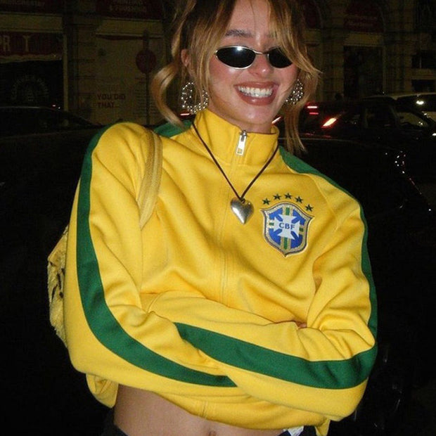 Damen Sportive Trackjacke WW