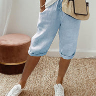 Leichte Shorts mit elastischem Bund für Damen WW