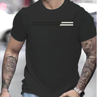 Herren T-Shirt mit stilvollem Linienmuster WW