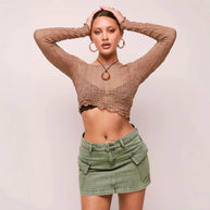 Damen Jeansrock mit praktischen Taschen und trendigem Schnitt WW