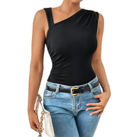 Damen asymmetrisches Top mit elegantem Design W&W