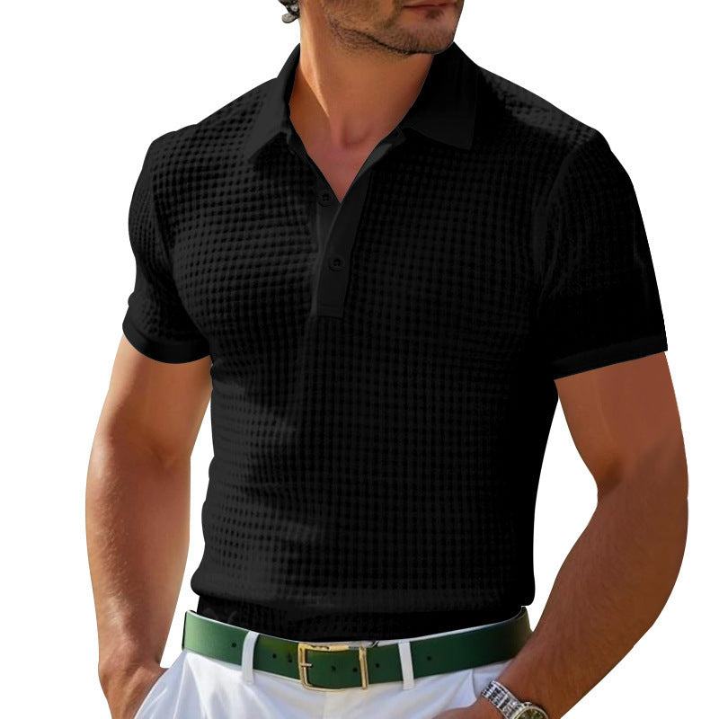 Herren strukturierte Poloshirt mit modernem Design WW