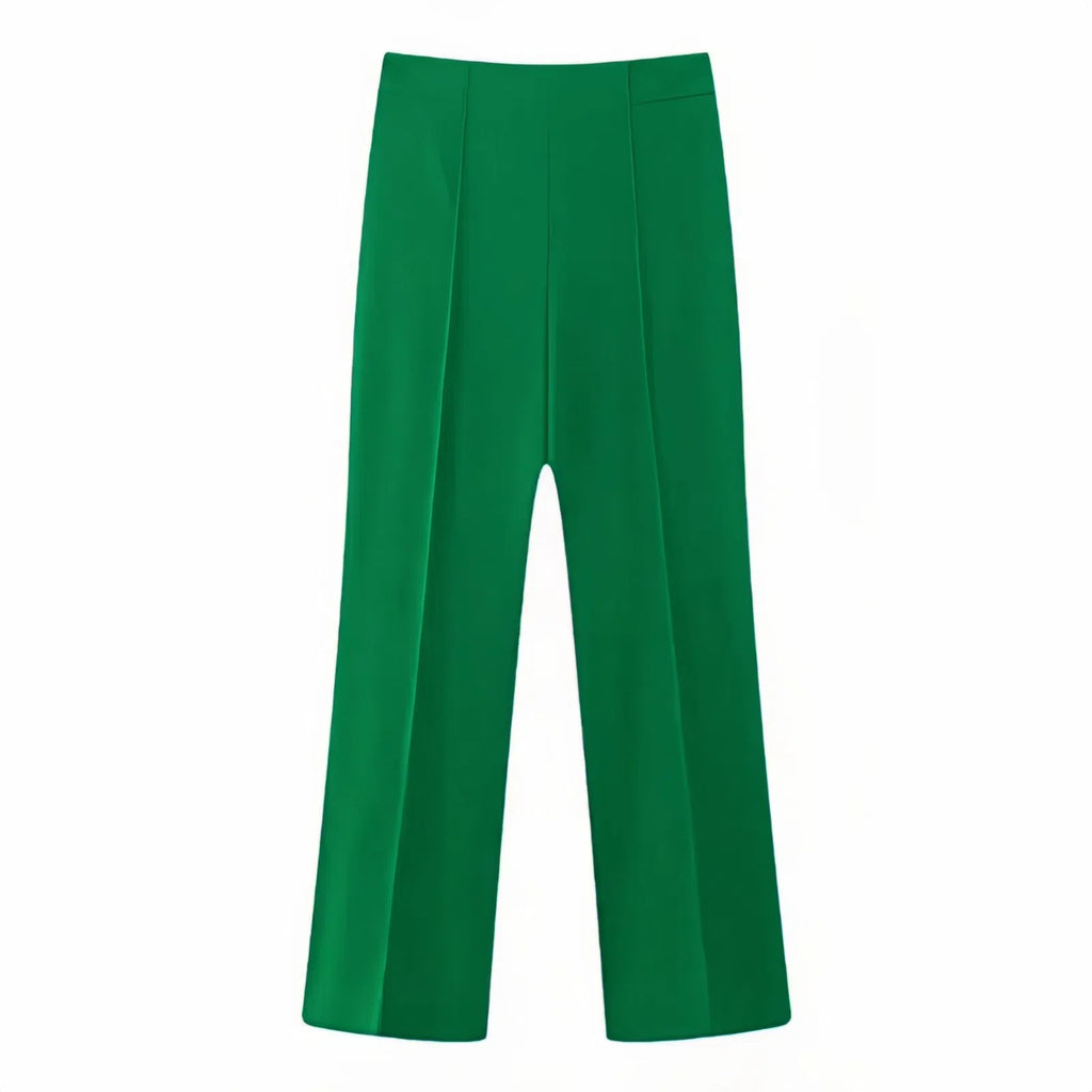 Damen Weit geschnittene Bundfaltenhose mit elegantem Schnitt WW
