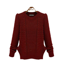 Damen Strickpullover mit strukturierter Oberfläche und seitlichen Taschen WW