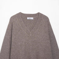 Damen Pullover mit V-Ausschnitt und feinem Strick WW