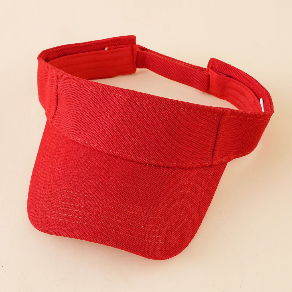 Damen Sportliche Sonnenblende mit verstellbarem Kinnband und atmungsaktiver Struktur WW